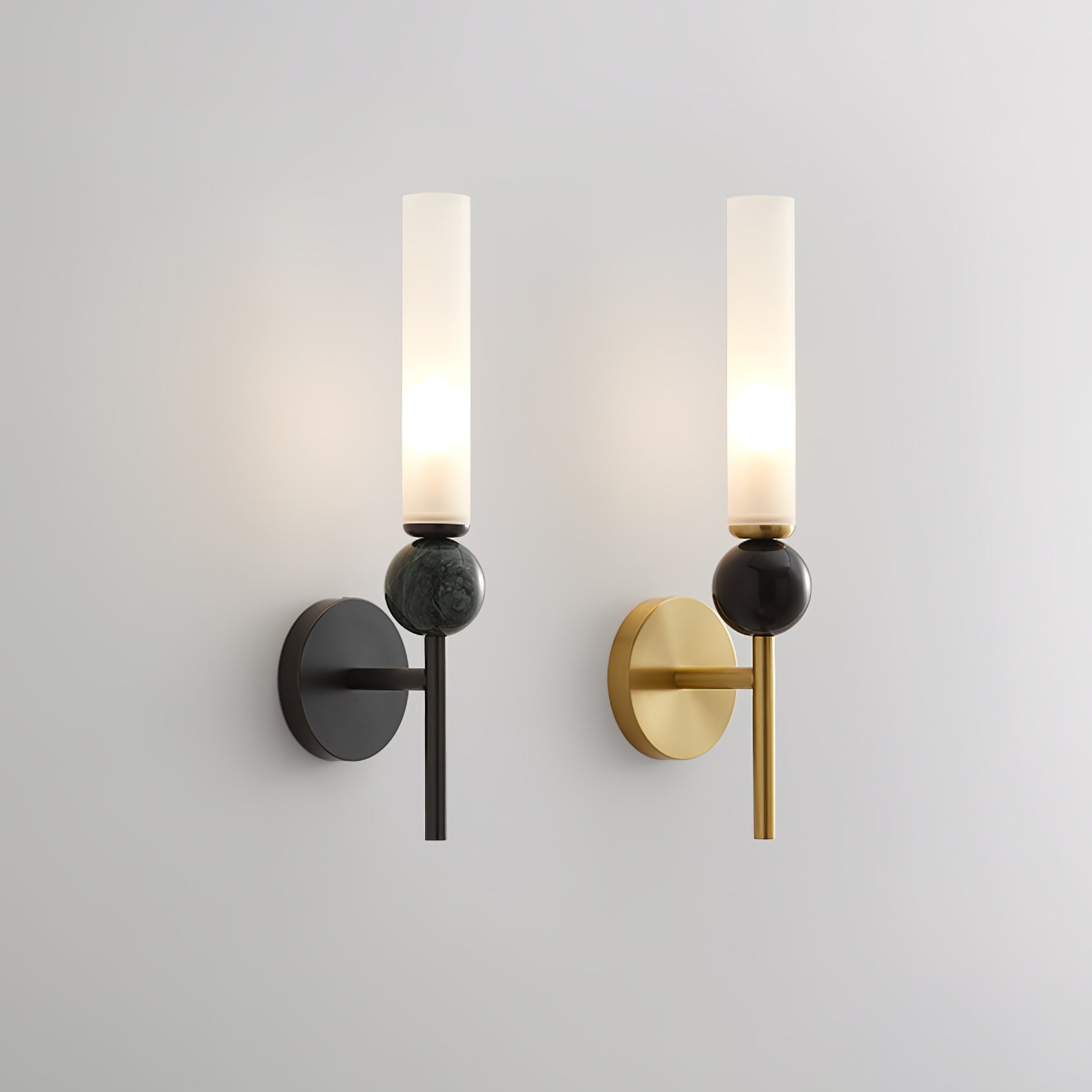 Dulane Modern Minimalist Vertical Marble Wall Lamp-Neutral Decor