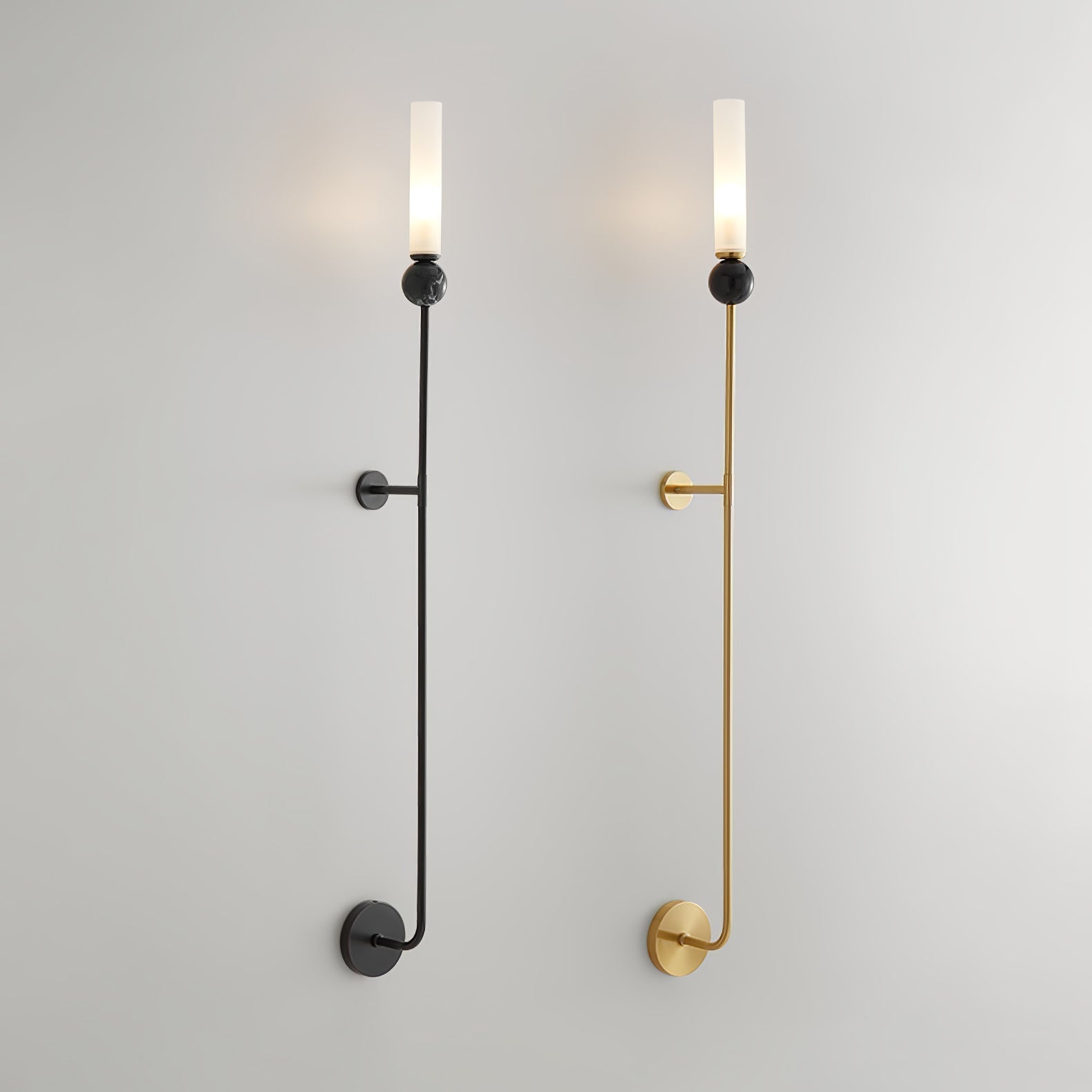 Dulane Modern Minimalist Vertical Marble Wall Lamp-Neutral Decor