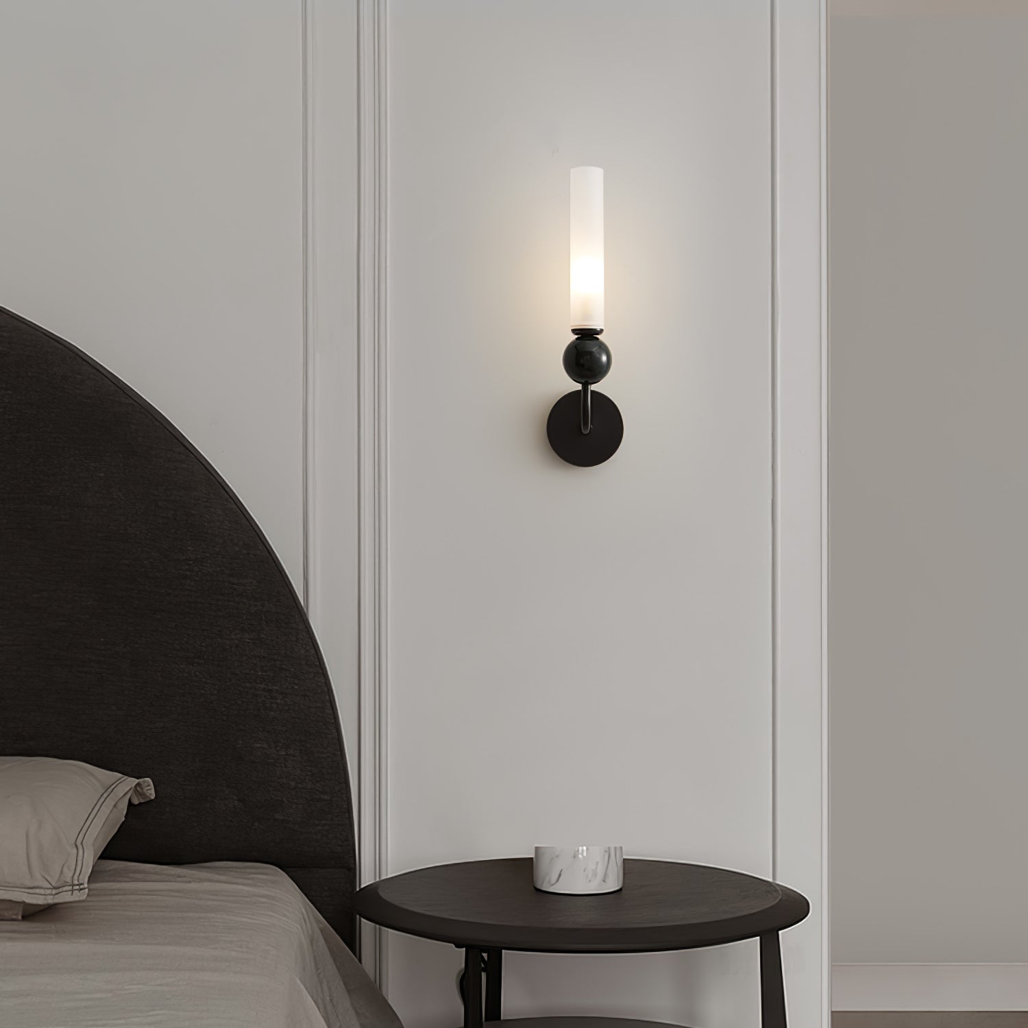 Dulane Modern Minimalist Vertical Marble Wall Lamp-Neutral Decor