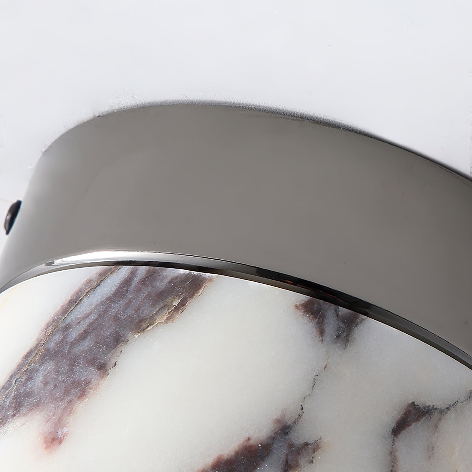 Ivinir Round Marble Ceiling Lamp-Neutral Decor
