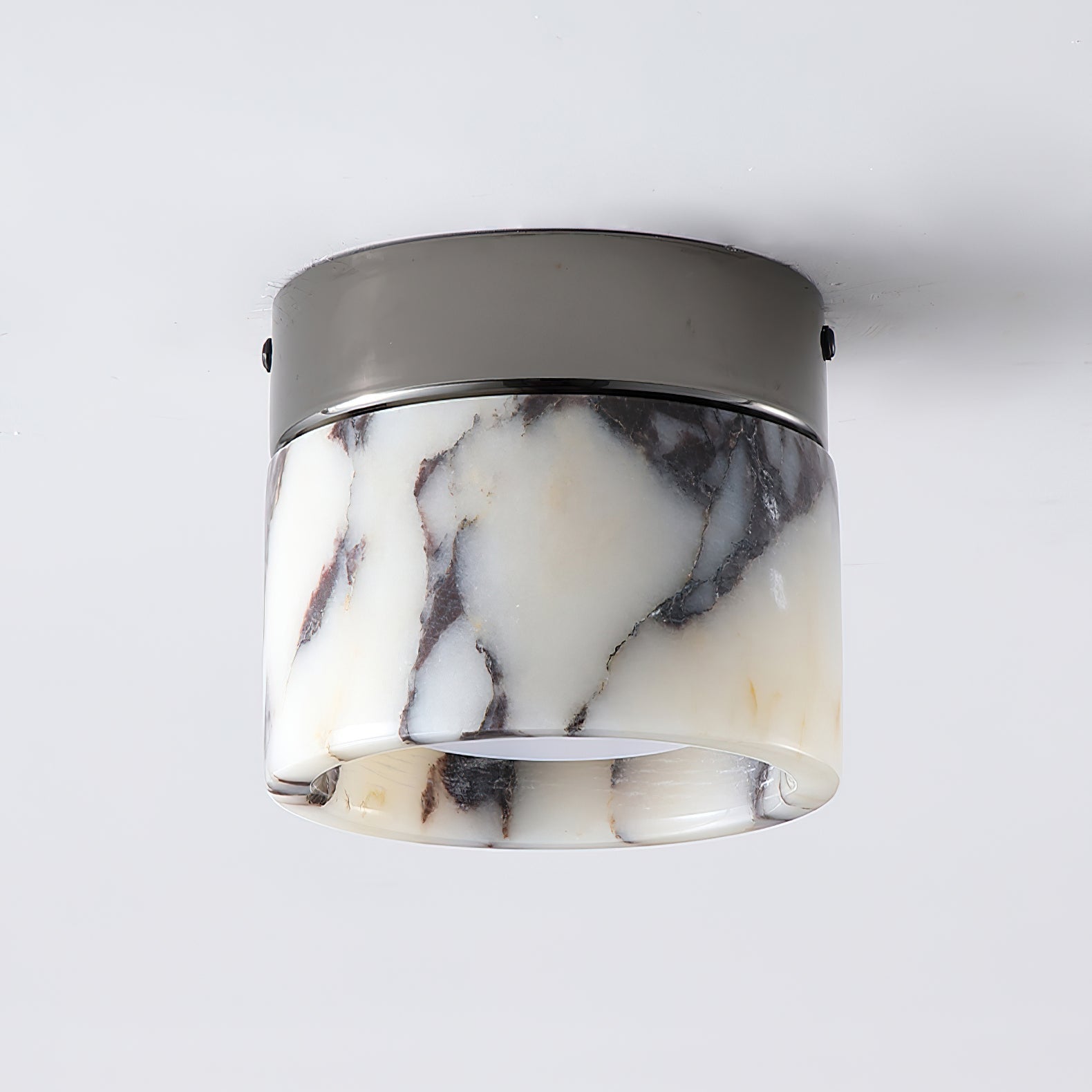 Ivinir Round Marble Ceiling Lamp-Neutral Decor