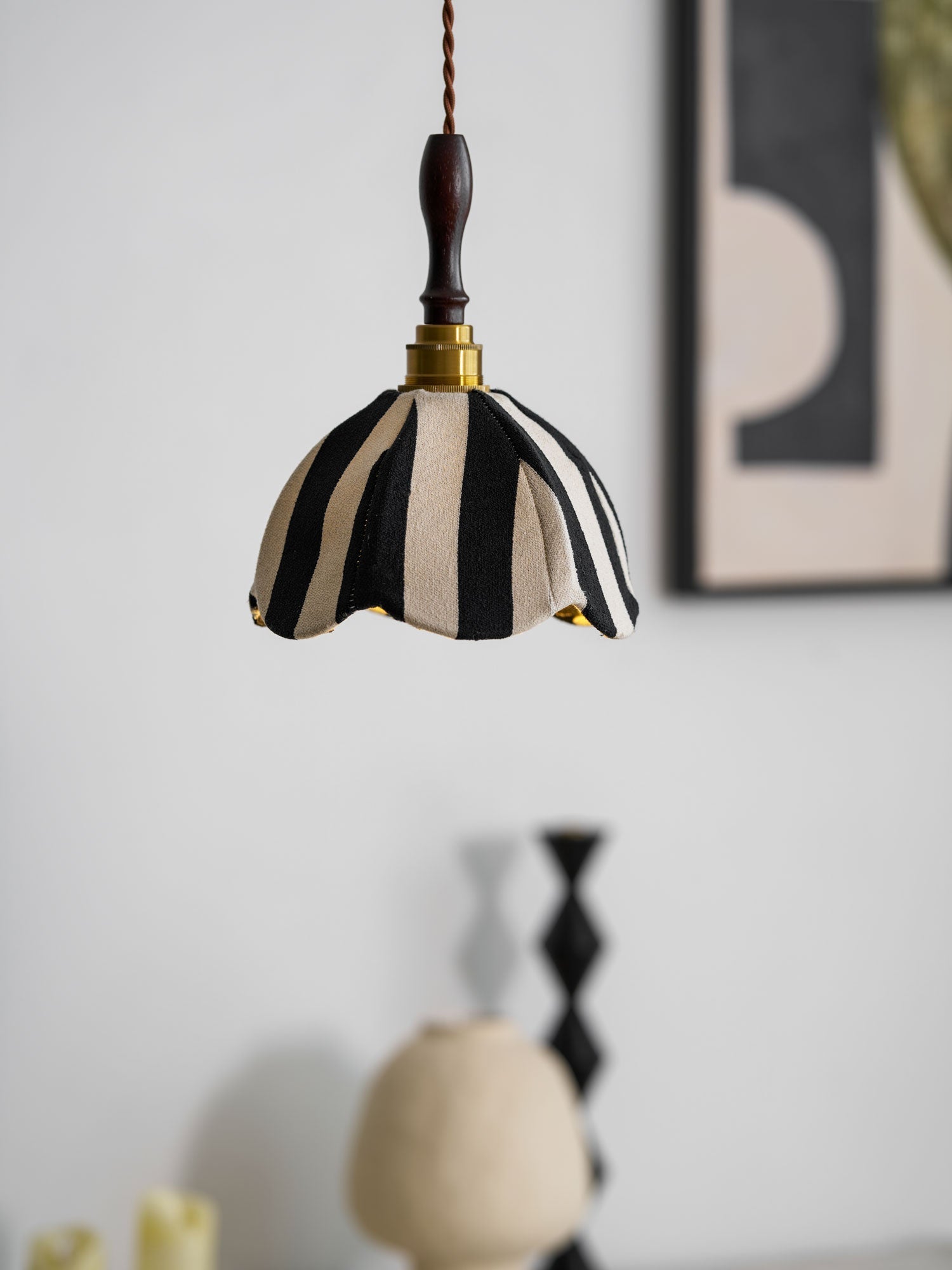 Isolder Fabric Pendant Light-Neutral Decor