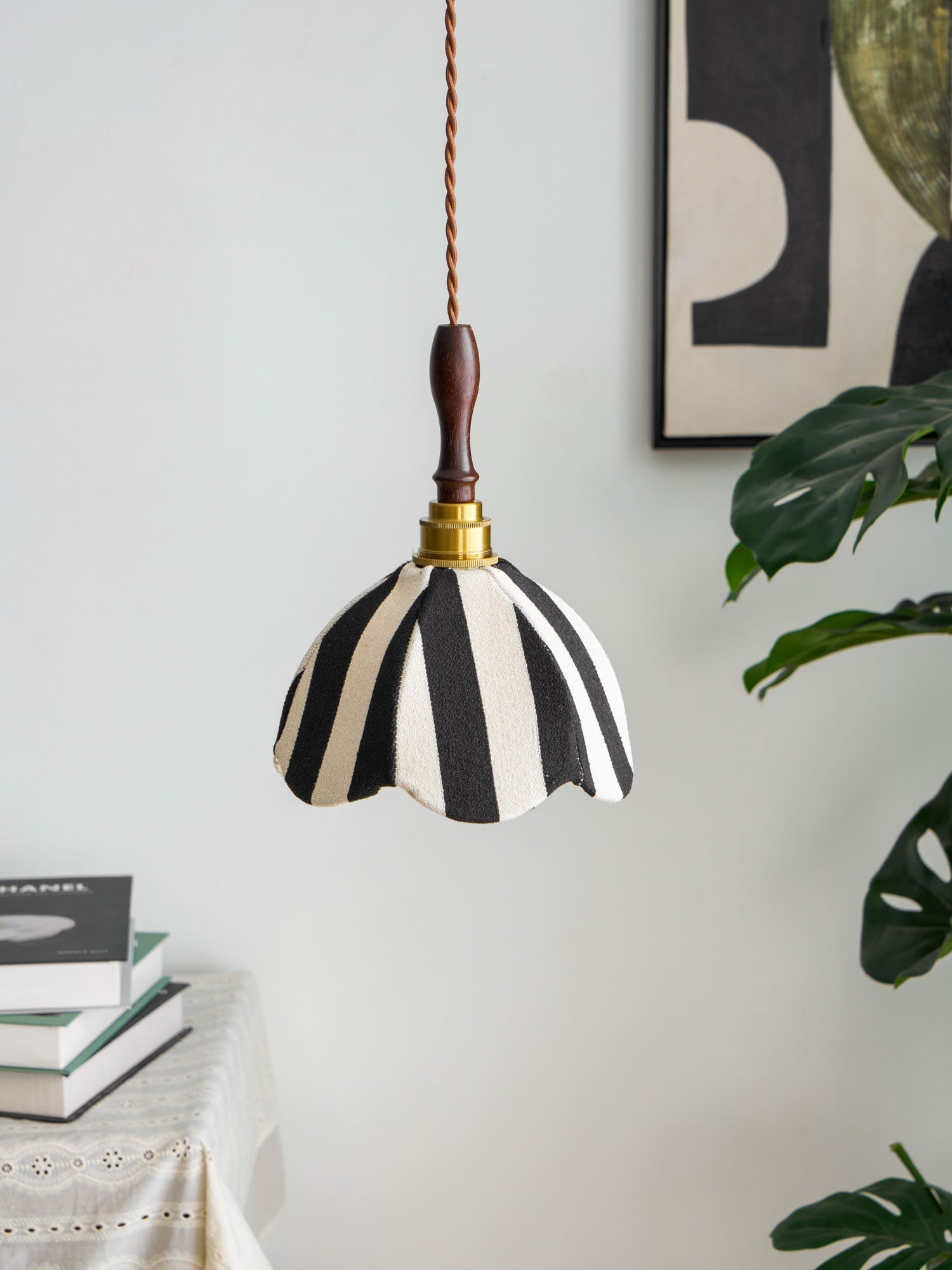 Isolder Fabric Pendant Light-Neutral Decor