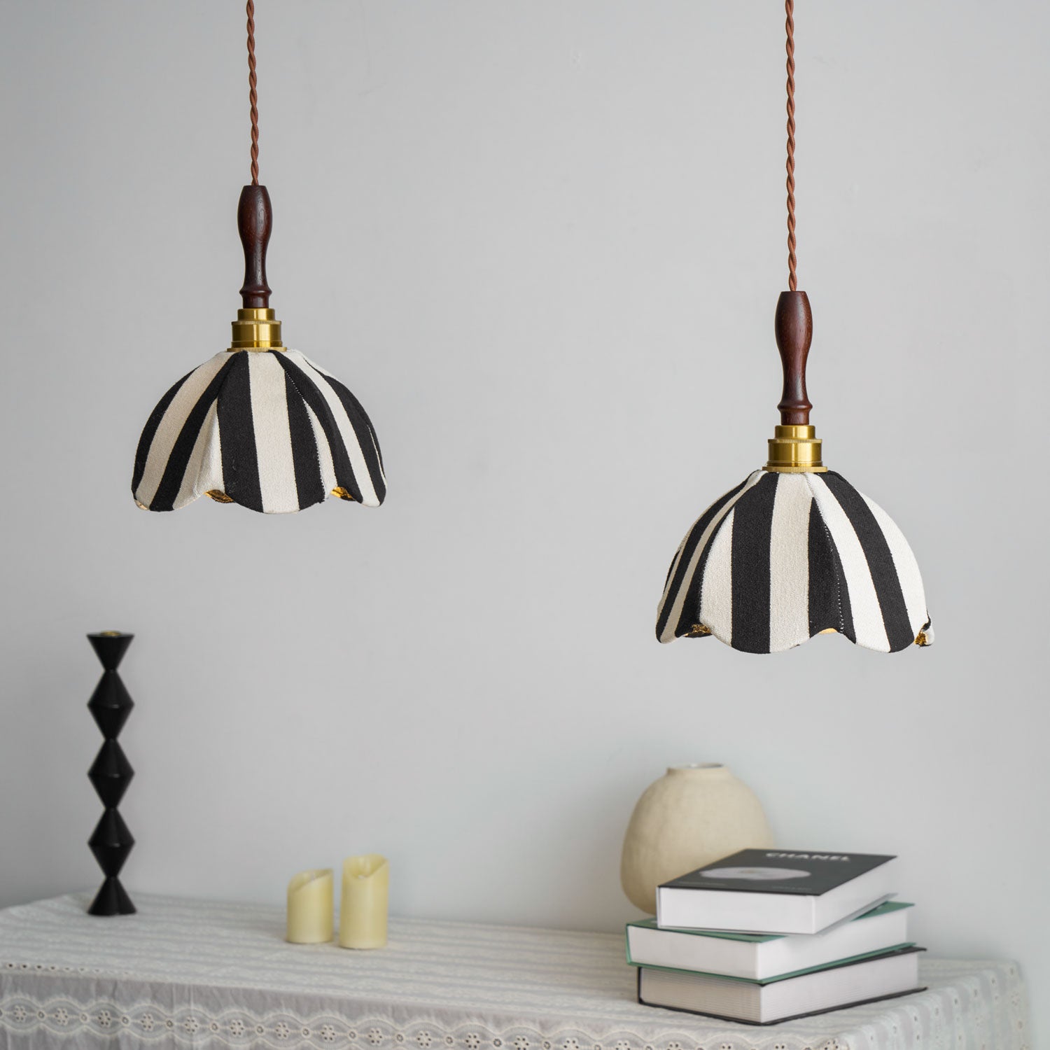 Isolder Fabric Pendant Light-Neutral Decor
