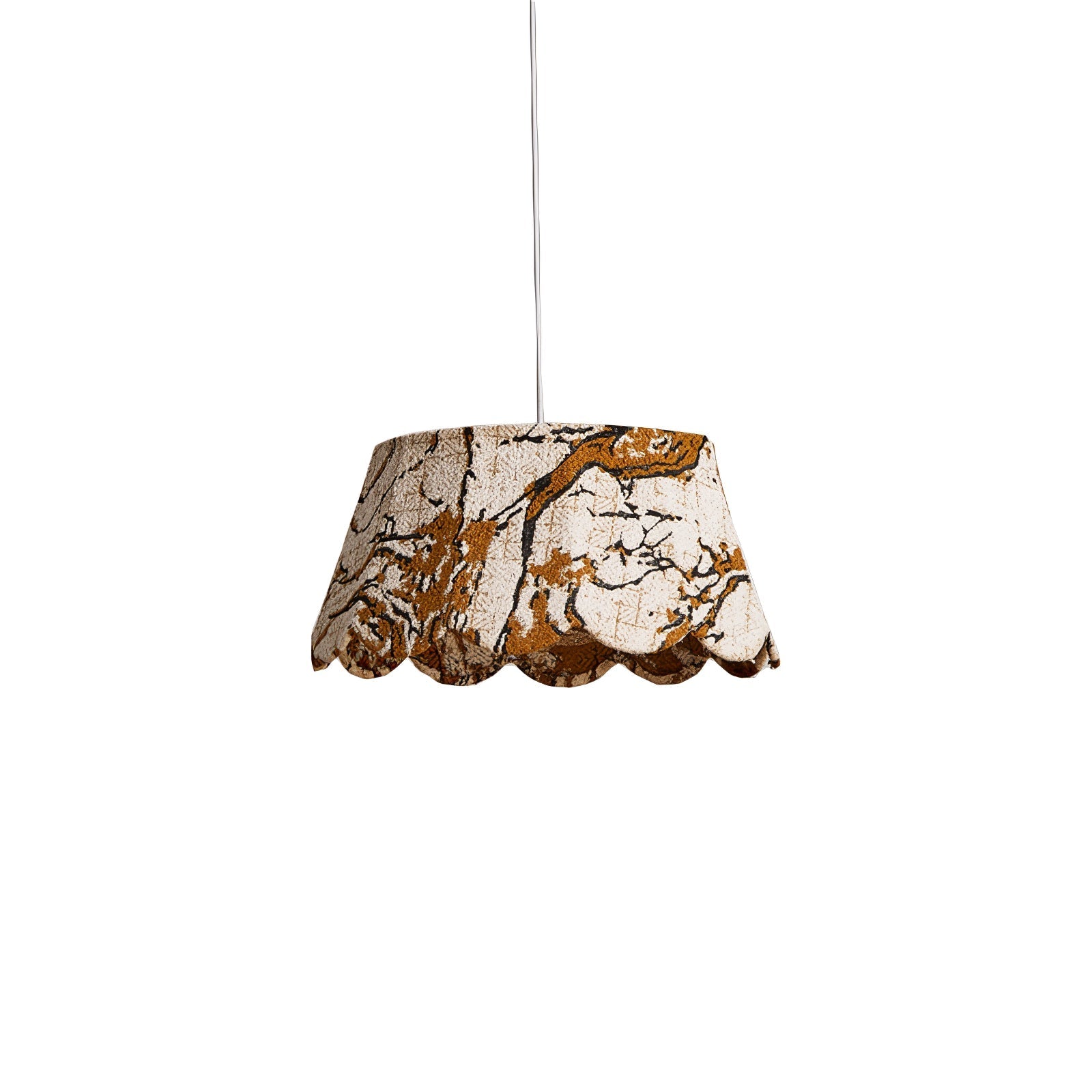 Vavenia Creativity Scallop Fabric Pendant Light-Neutral Decor