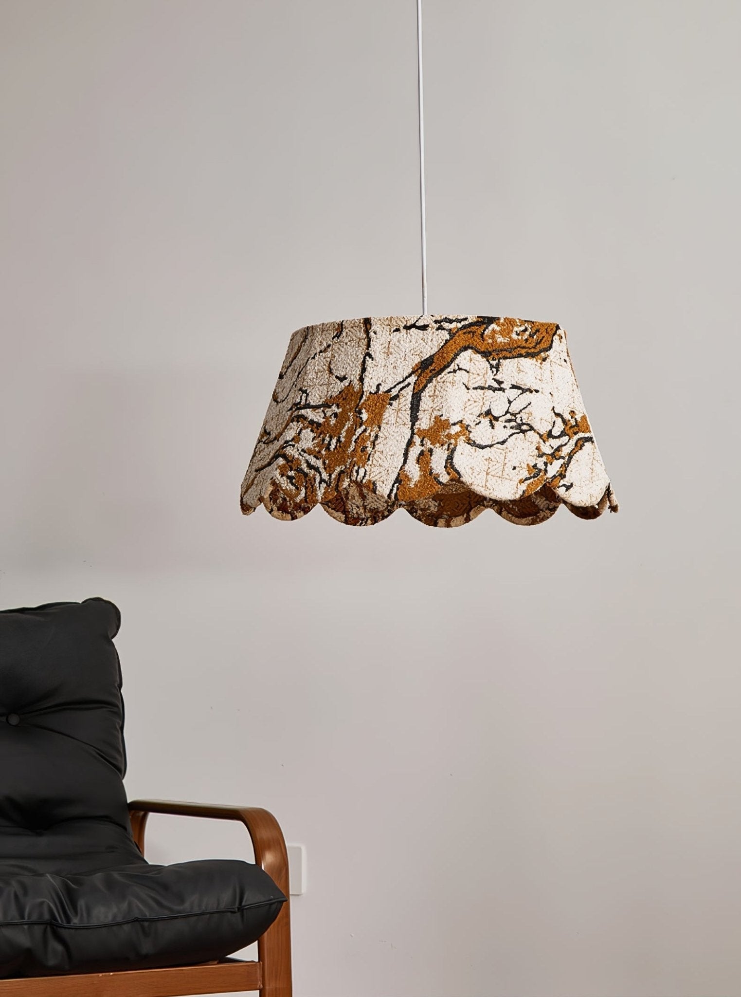 Vavenia Creativity Scallop Fabric Pendant Light-Neutral Decor