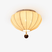Lustra Ceiling Light Wood Fabric Lantern-Neutral Decor