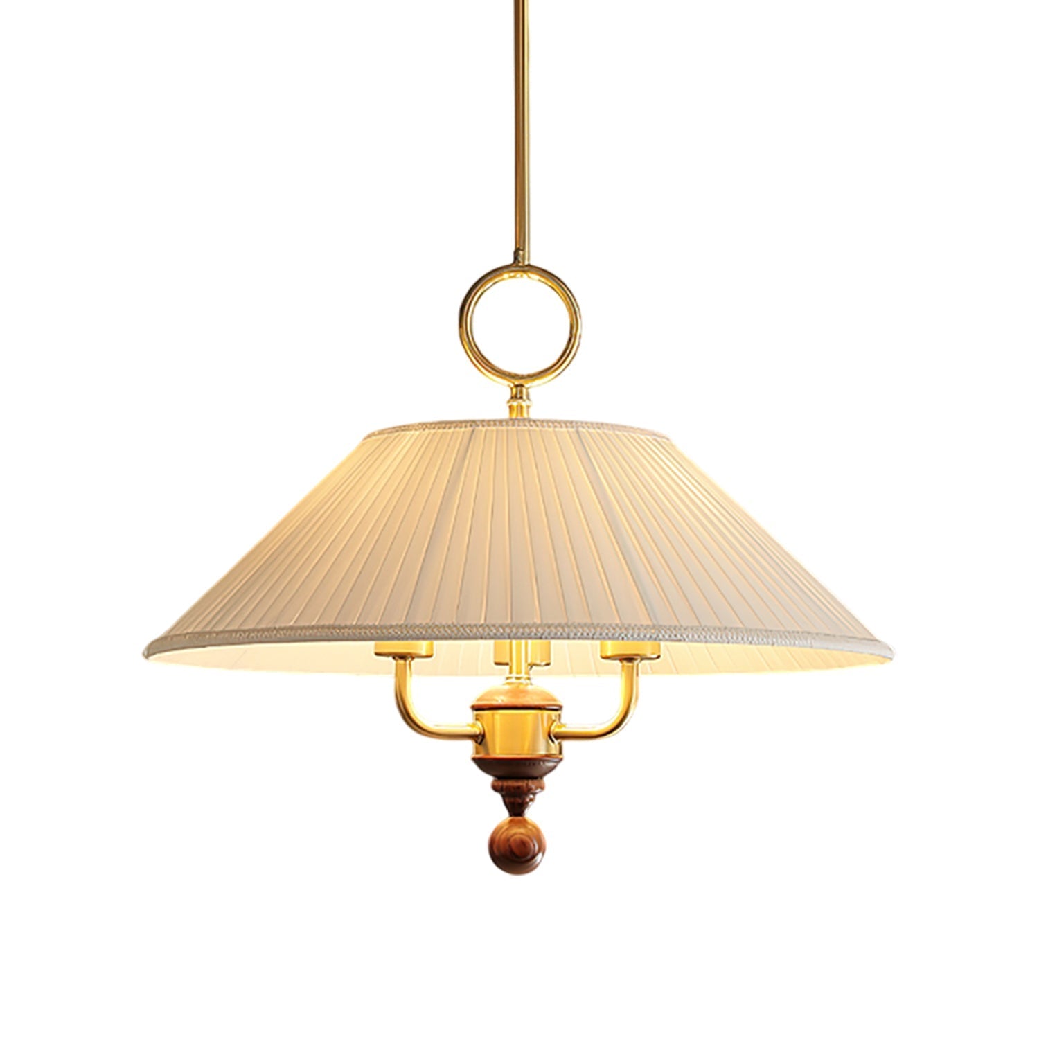 Xylren Pleated Pendant Light-Neutral Decor