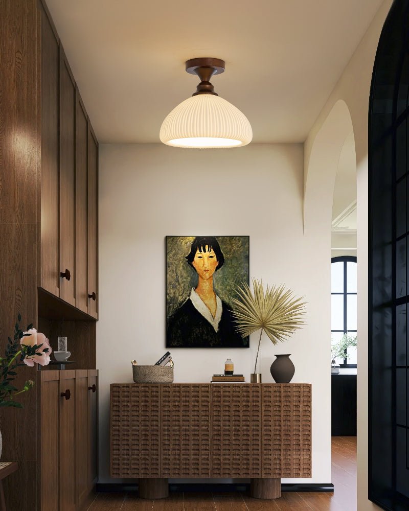 Alveneth Premium Nordic Art Glass Ceiling Lamp-Neutral Decor