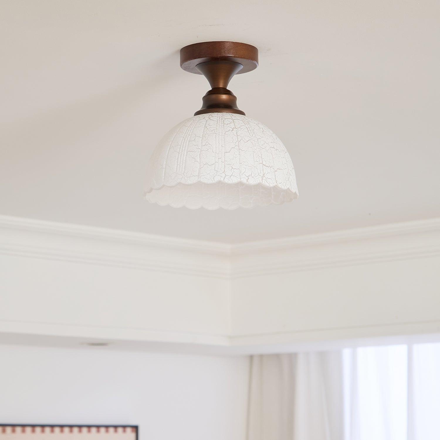 Alveneth Premium Nordic Art Glass Ceiling Lamp-Neutral Decor