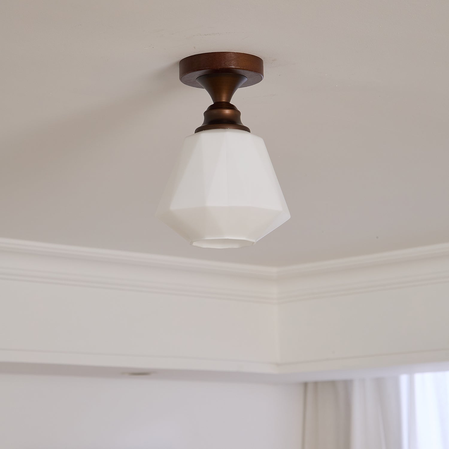Alveneth Premium Nordic Art Glass Ceiling Lamp-Neutral Decor