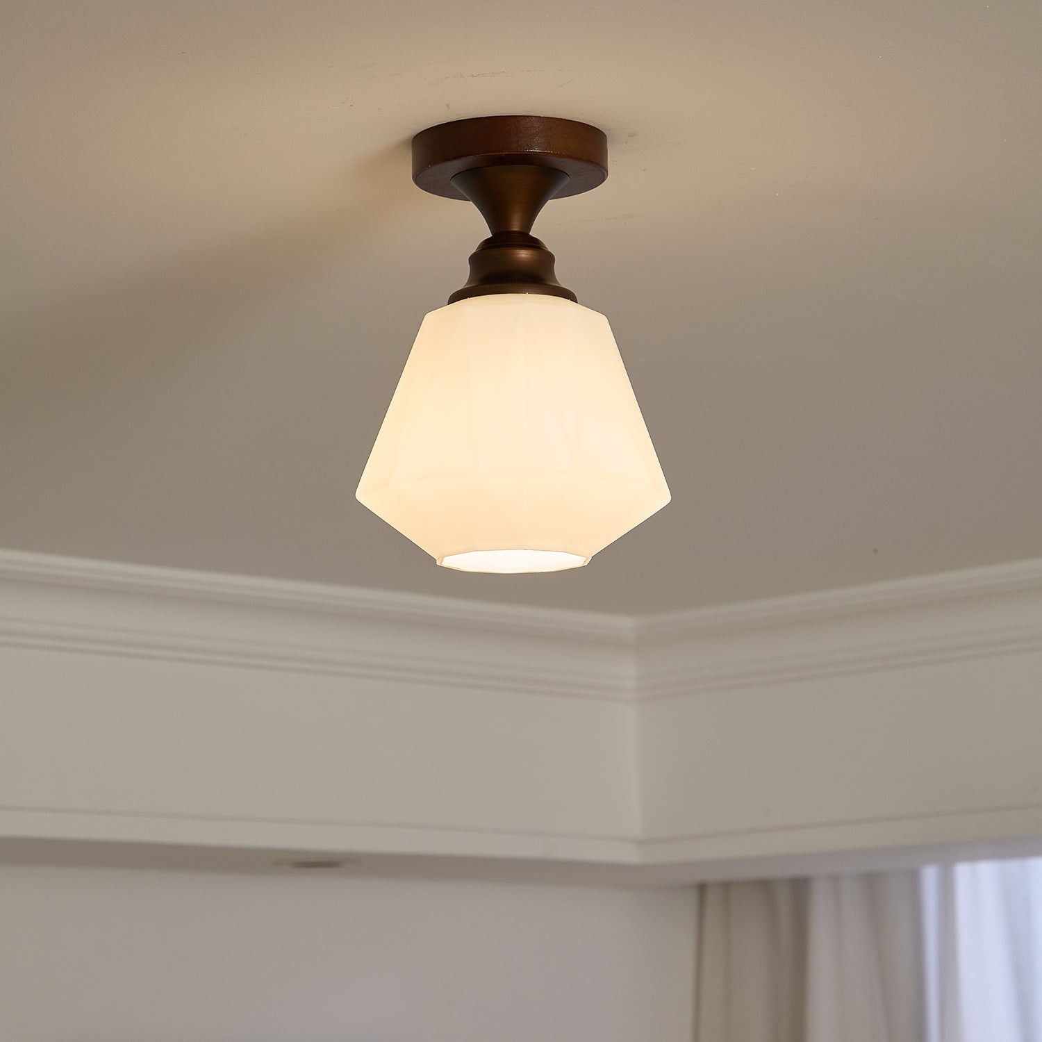 Alveneth Premium Nordic Art Glass Ceiling Lamp-Neutral Decor