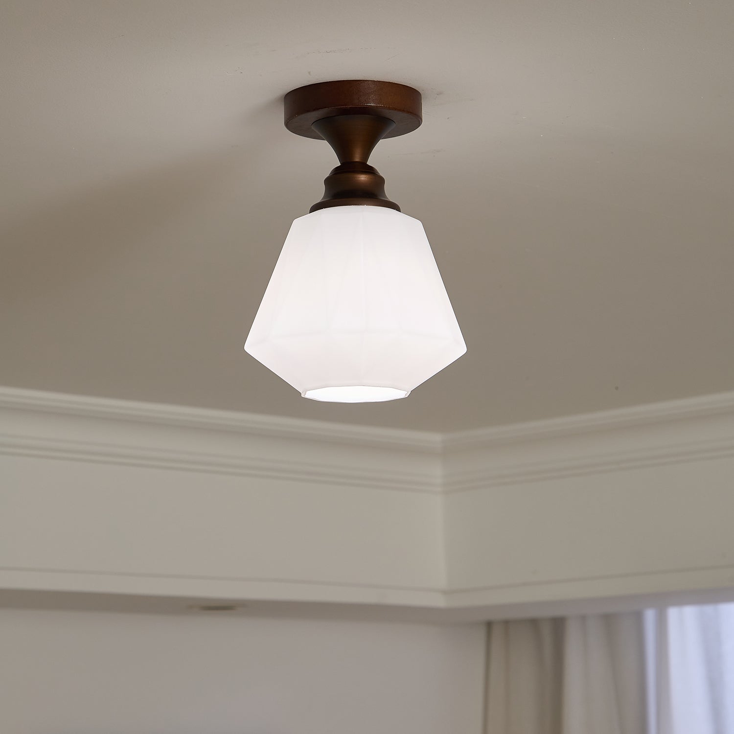 Alveneth Premium Nordic Art Glass Ceiling Lamp-Neutral Decor