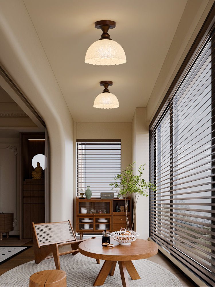 Alveneth Premium Nordic Art Glass Ceiling Lamp-Neutral Decor