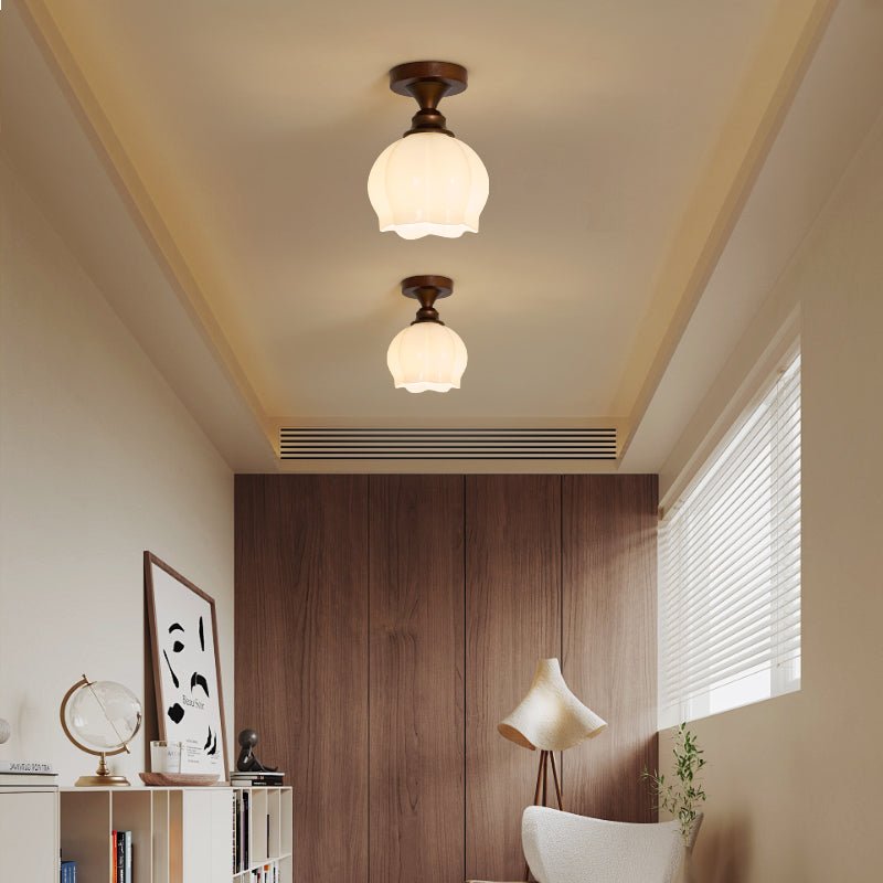 Alveneth Premium Nordic Art Glass Ceiling Lamp-Neutral Decor