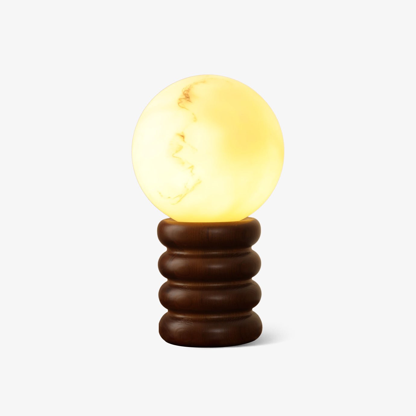 Novar Wood Contemporary Table Lamp-Neutral Decor