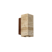 Lyra Travertine Wall Lamp