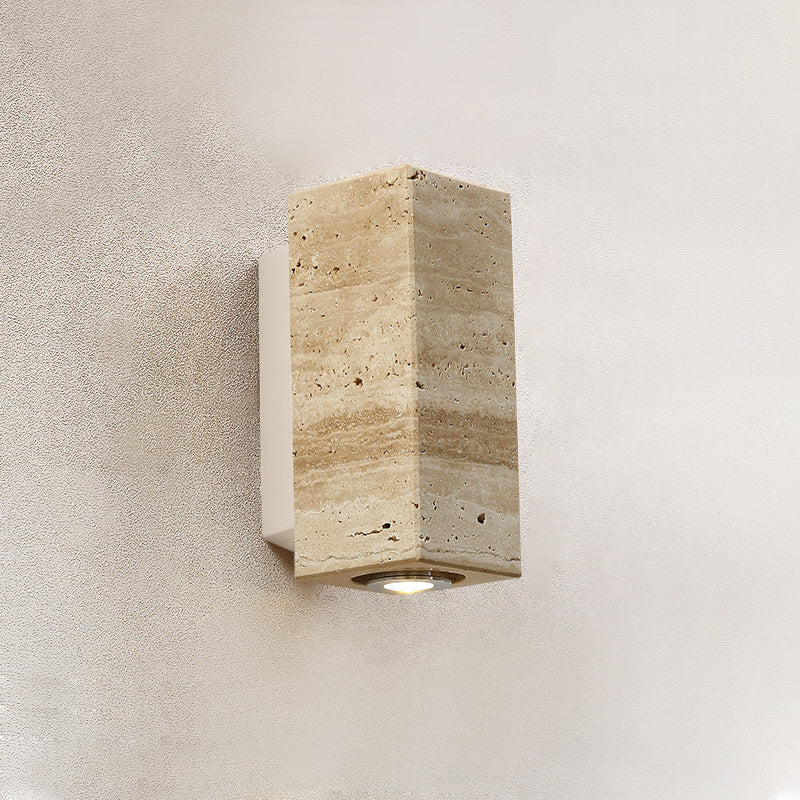 Lyra Travertine Wall Lamp