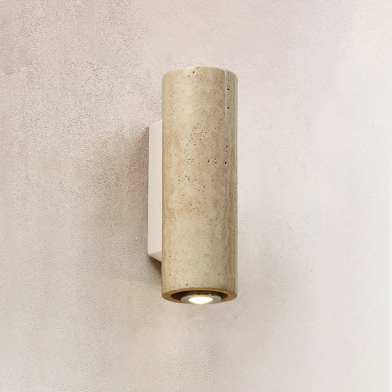 Lyra Travertine Wall Lamp