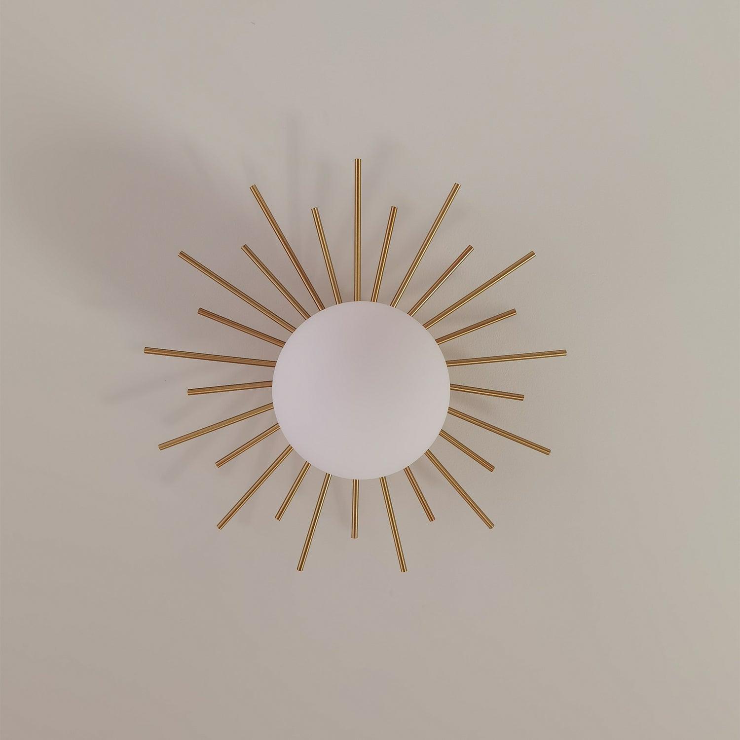 Elow Ceiling Lamp Brass Starburst Glam Modern-Neutral Decor