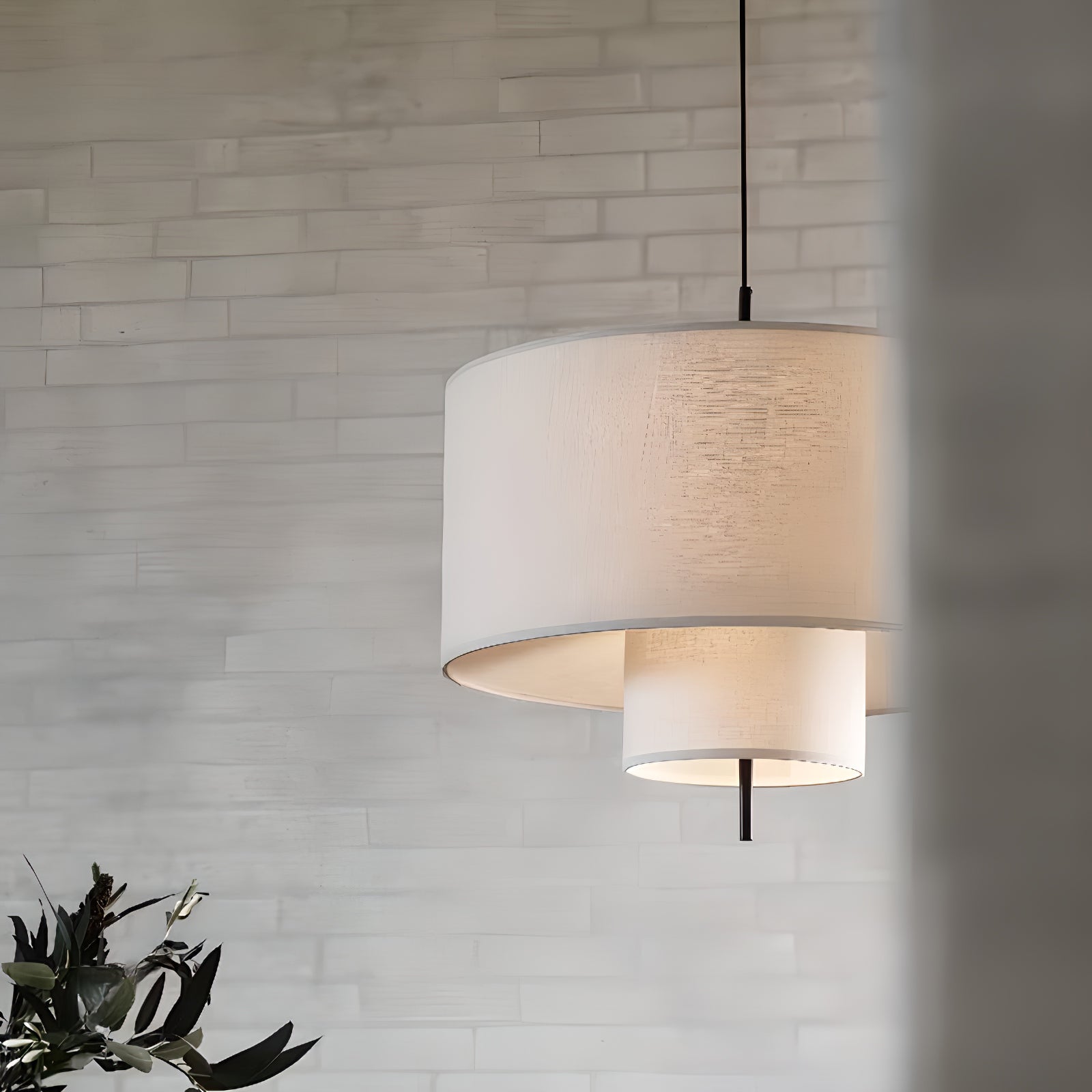 Ulphaa Modern Minimalist Fabric Pendant Lamp-Neutral Decor