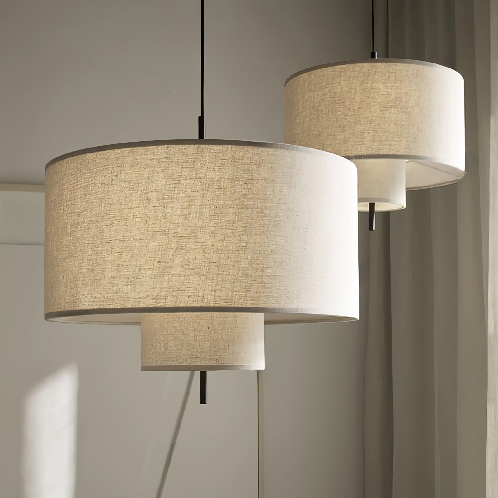 Ulphaa Modern Minimalist Fabric Pendant Lamp-Neutral Decor