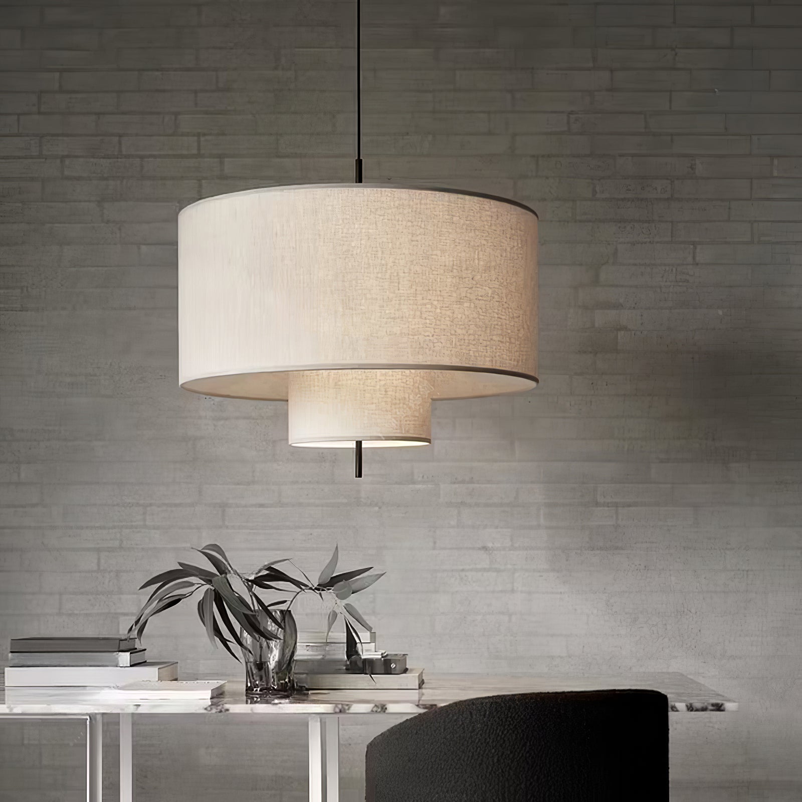 Ulphaa Modern Minimalist Fabric Pendant Lamp-Neutral Decor