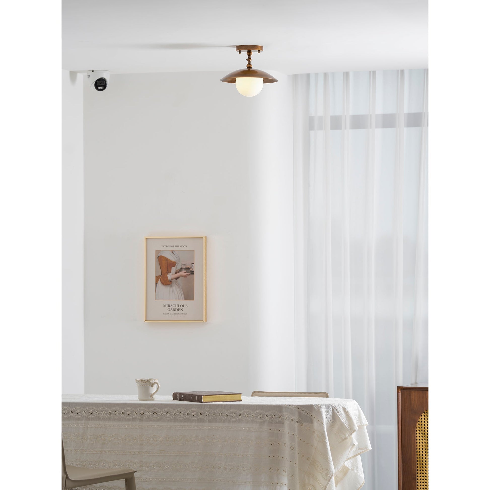 Top-down view of the Marie Petite Ceiling Lamp against a white background.
