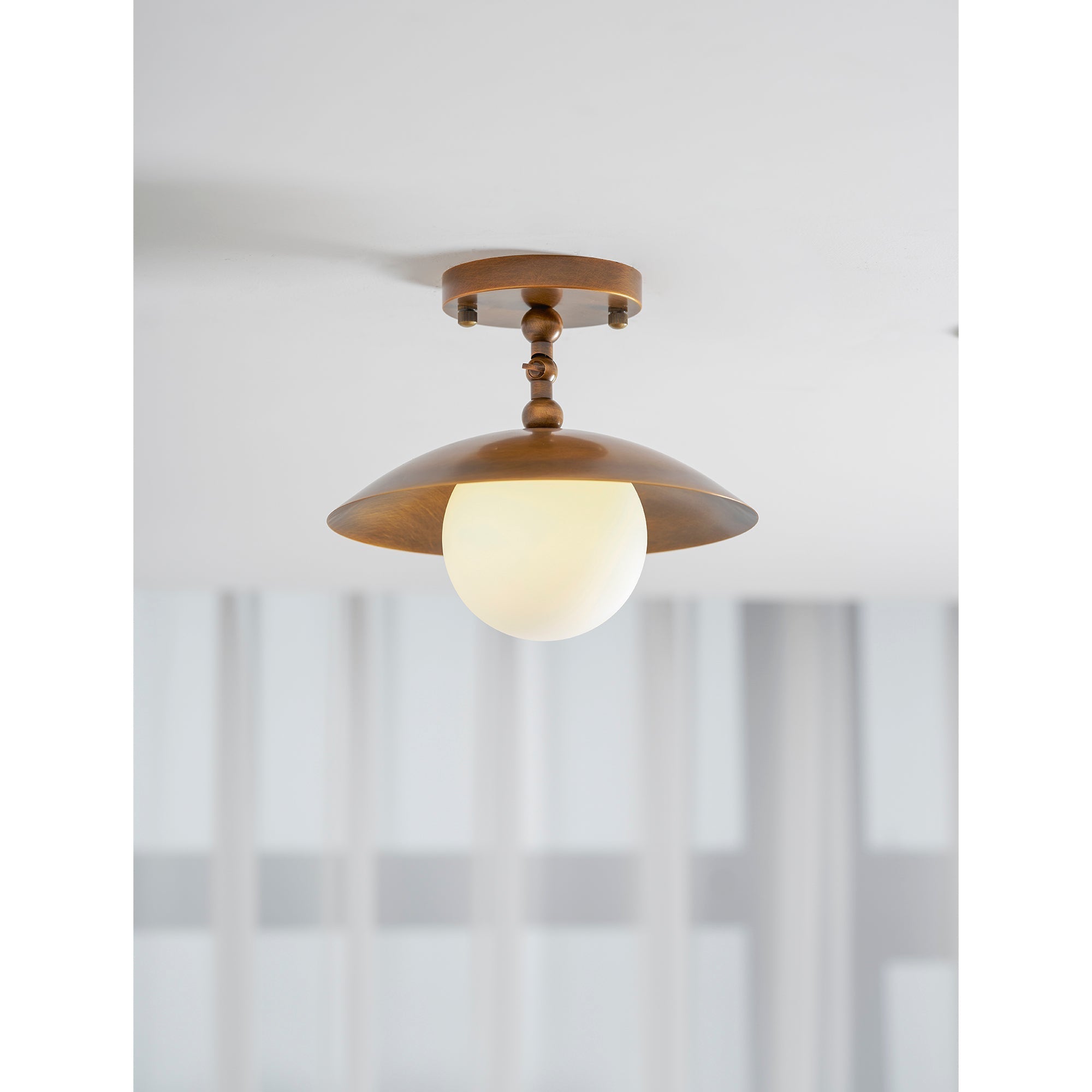 Marie Petite Ceiling Lamp from a low angle, looking up.