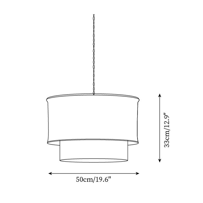 Nuvai Natural Linen Pendant Light