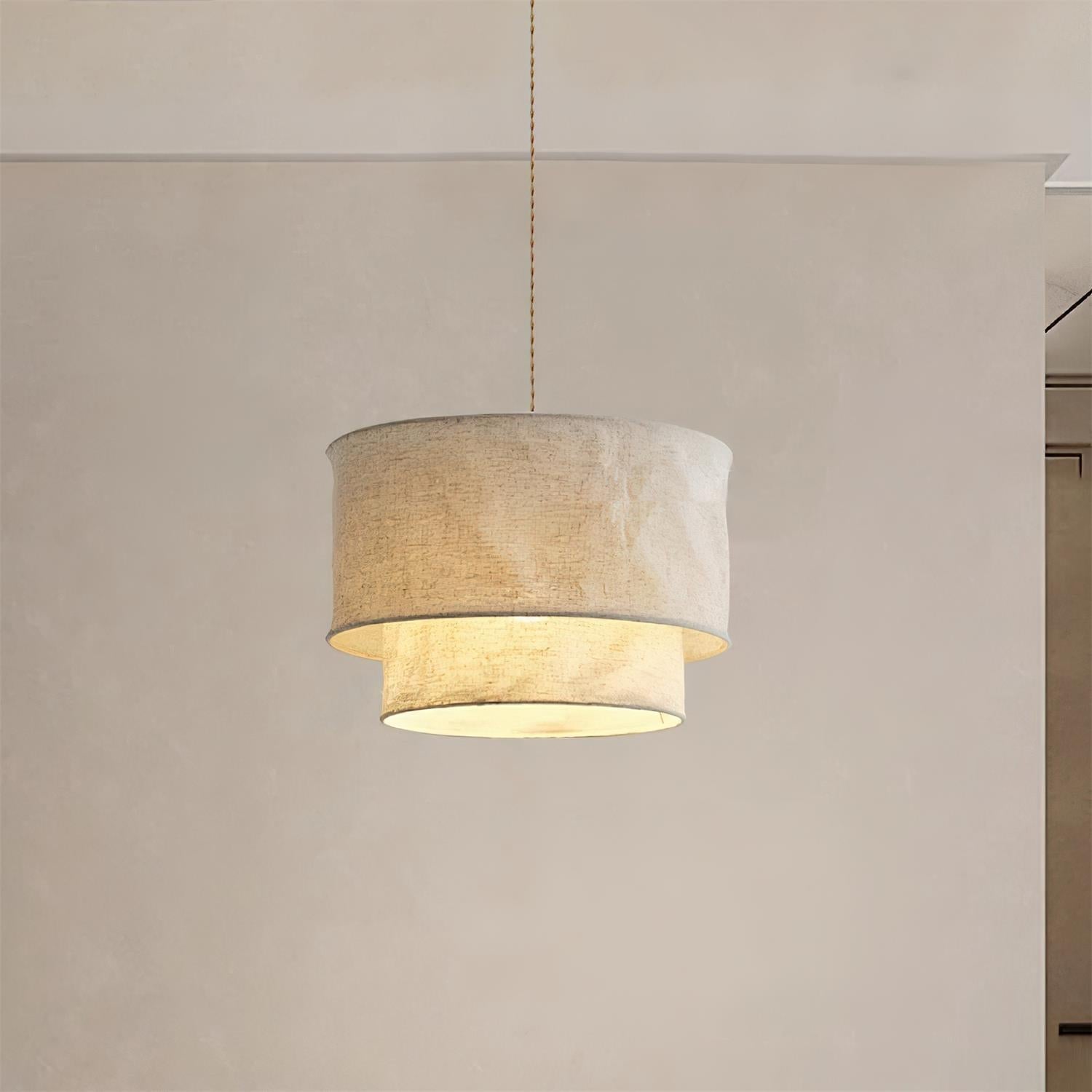 Nuvai Natural Linen Pendant Light