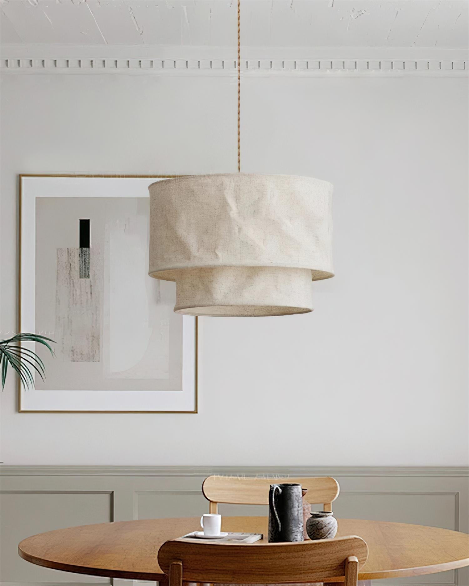 Nuvai Natural Linen Pendant Light
