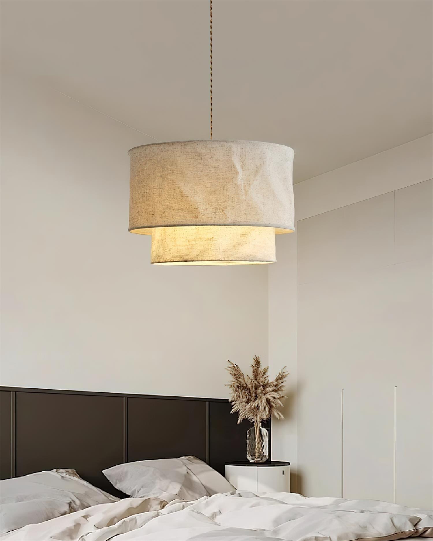 Nuvai Natural Linen Pendant Light