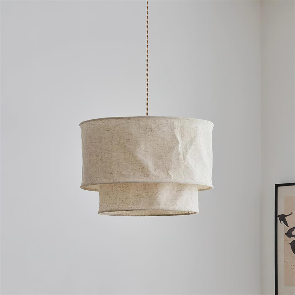 Nuvai Natural Linen Pendant Light