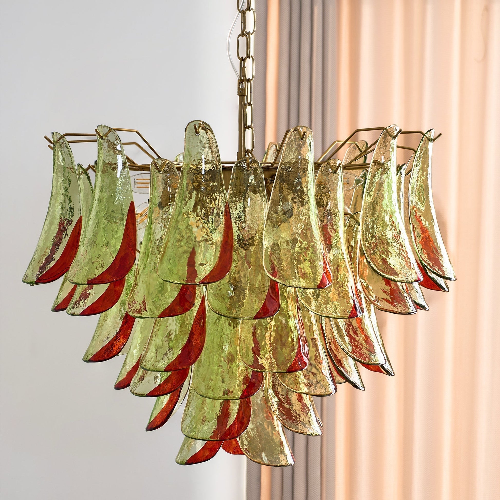 Aurora Chandelier Murano Glass Petal Elegant-Neutral Decor