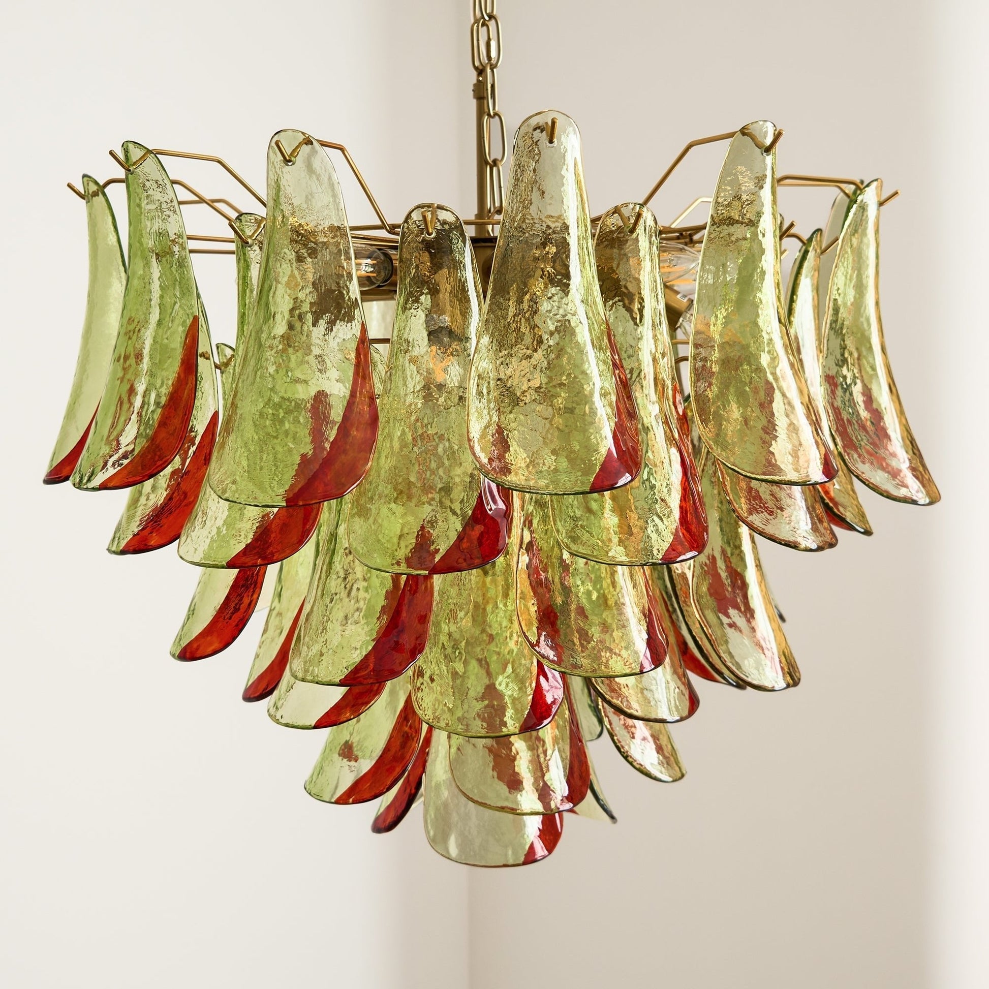 Aurora Chandelier Murano Glass Petal Elegant-Neutral Decor