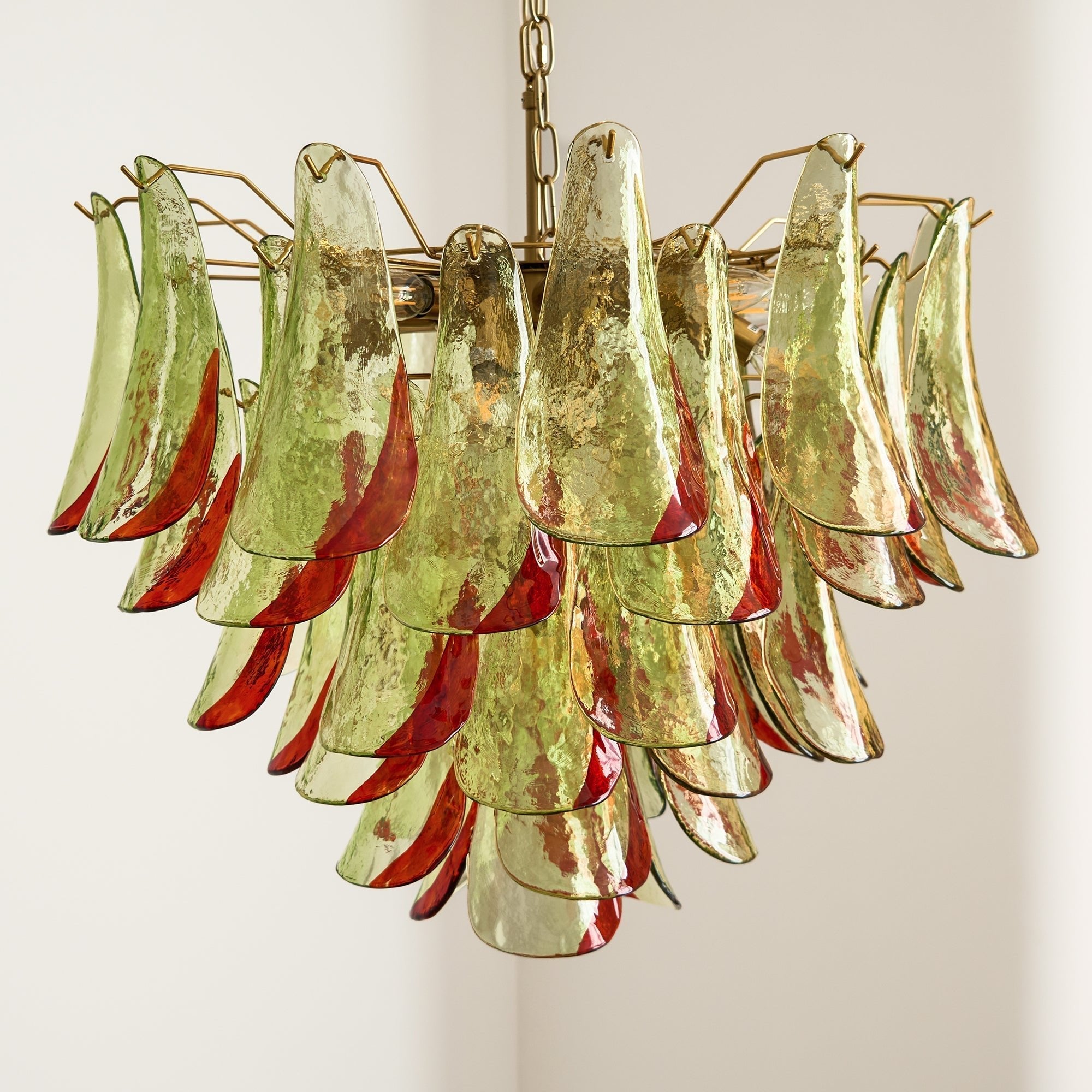 Aurora Chandelier Murano Glass Petal Elegant-Neutral Decor