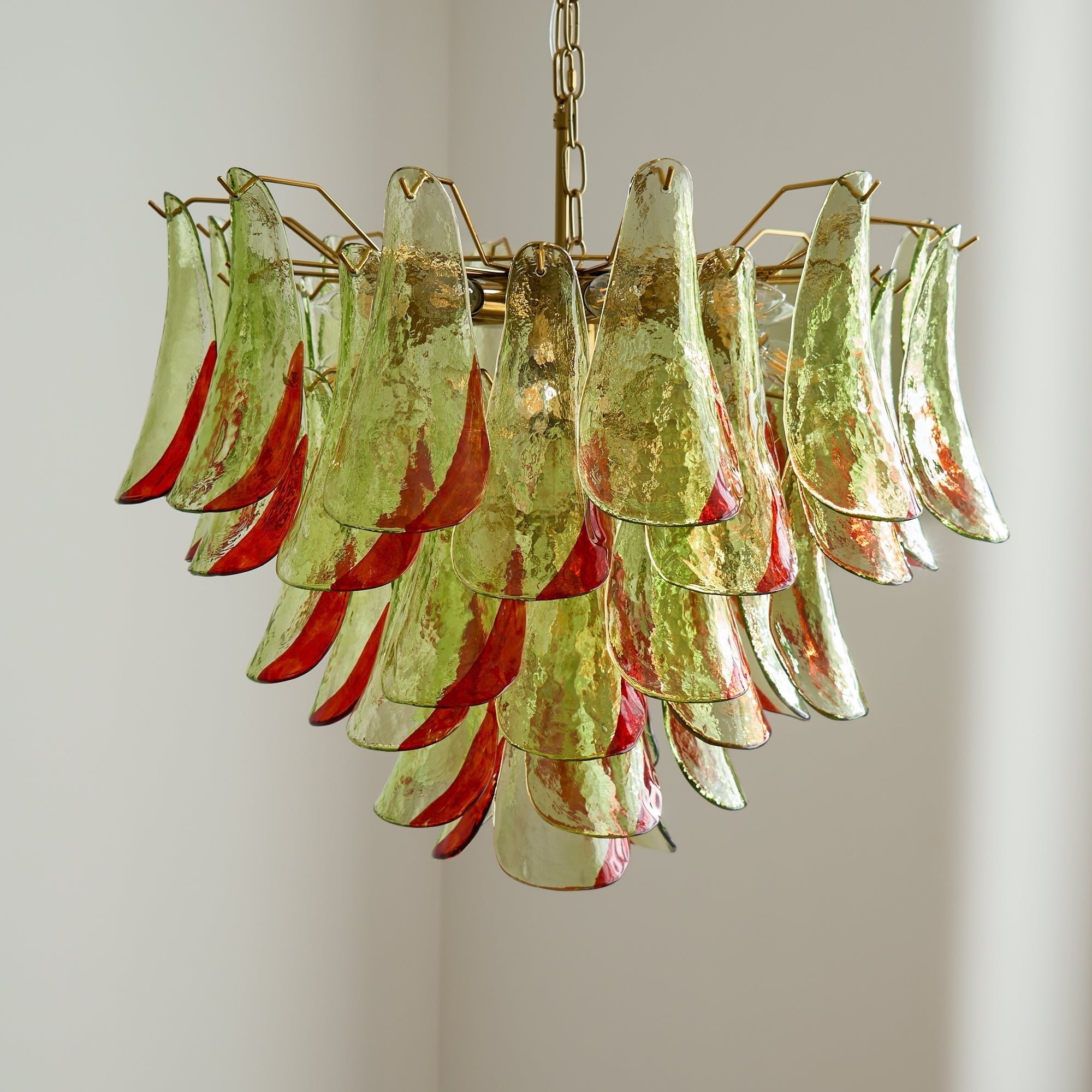 Aurora Chandelier Murano Glass Petal Elegant-Neutral Decor