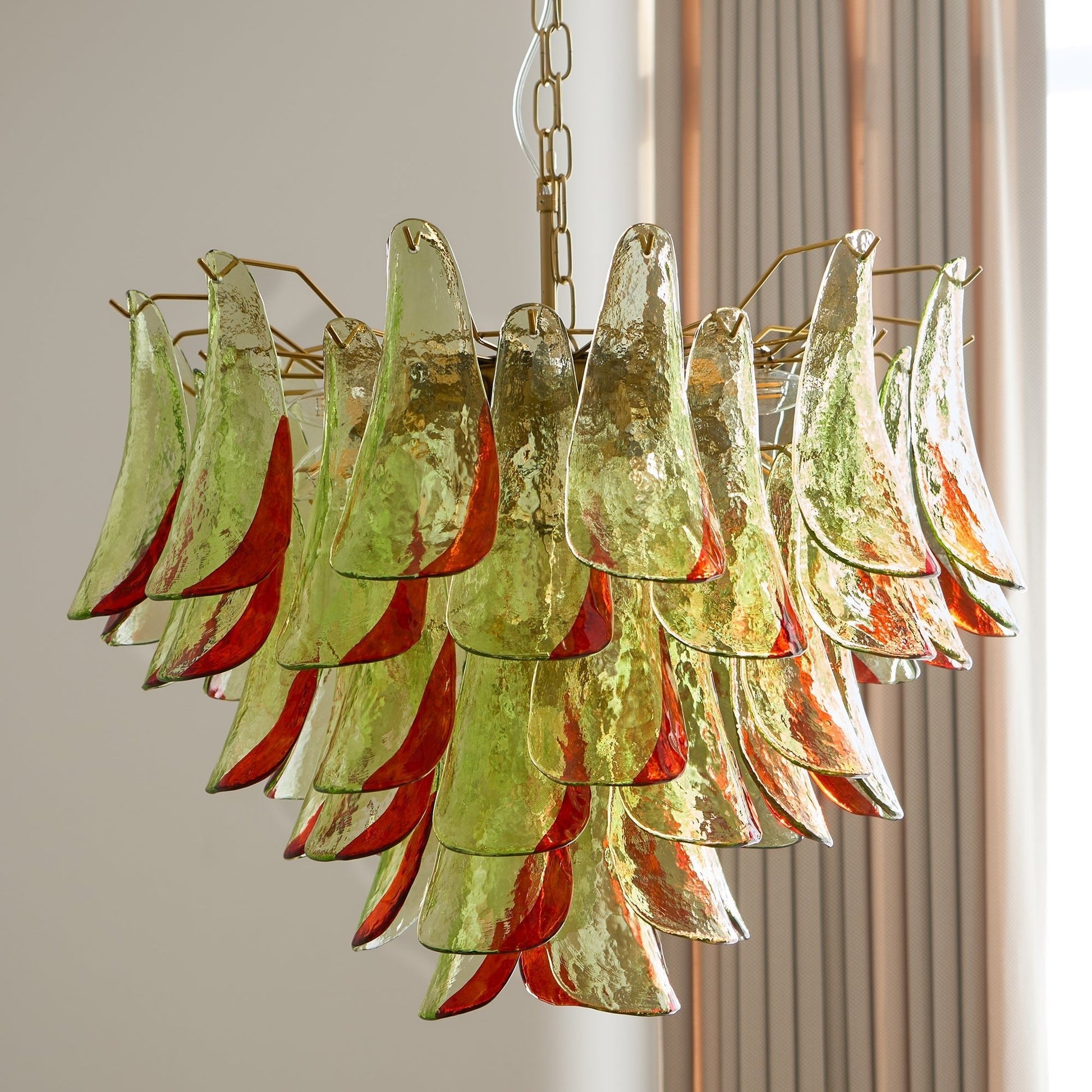 Aurora Chandelier Murano Glass Petal Elegant-Neutral Decor