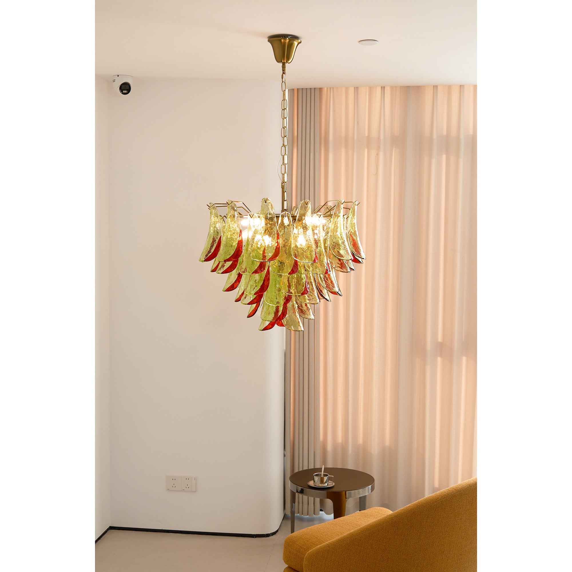 Aurora Chandelier Murano Glass Petal Elegant-Neutral Decor