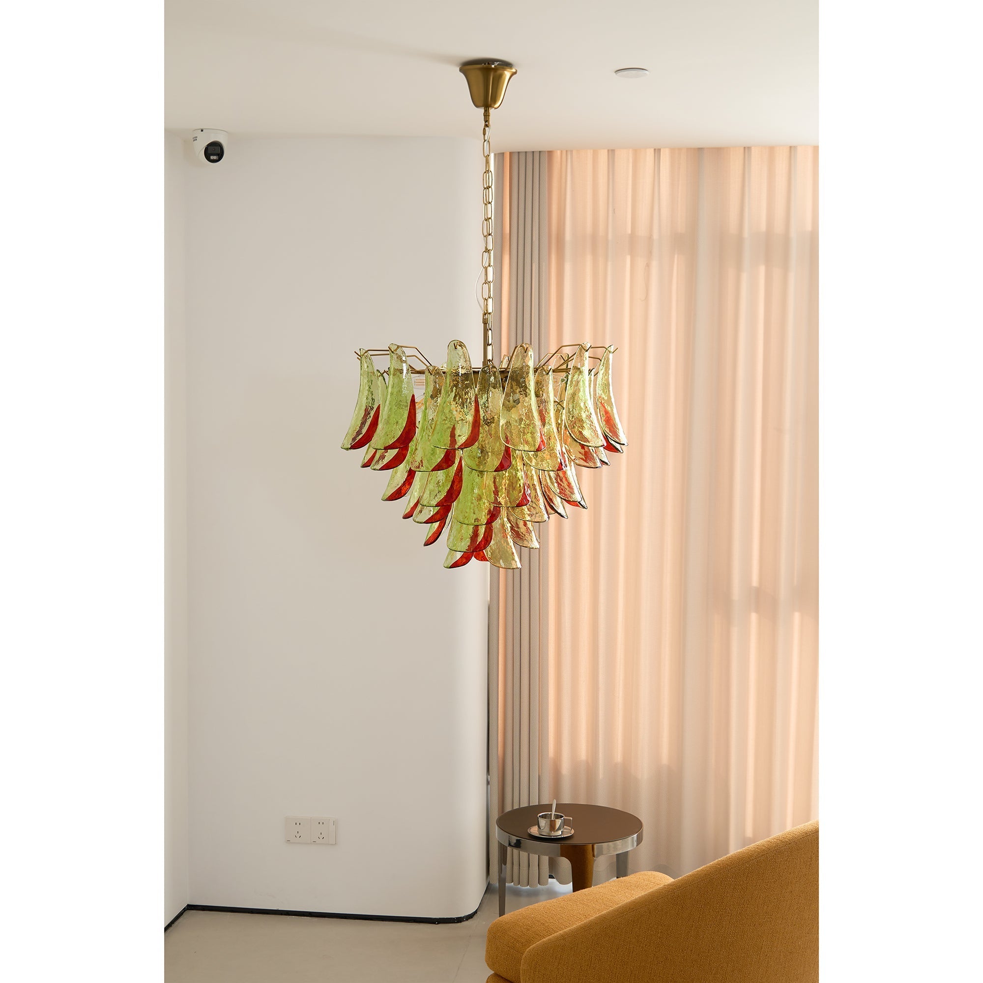Aurora Chandelier Murano Glass Petal Elegant-Neutral Decor