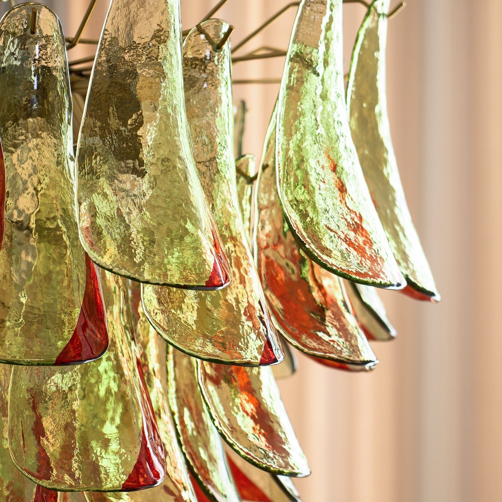 Aurora Chandelier Murano Glass Petal Elegant-Neutral Decor