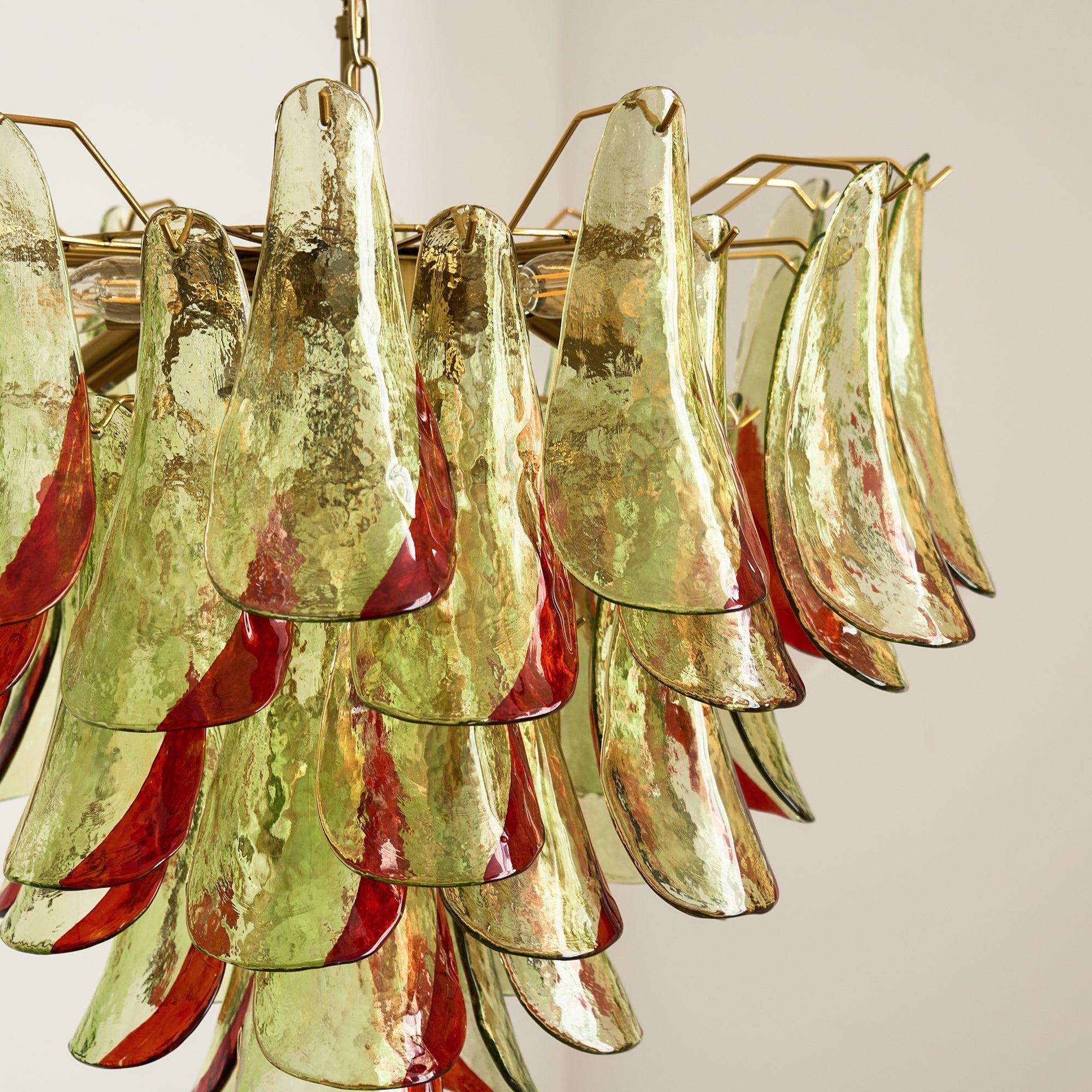 Aurora Chandelier Murano Glass Petal Elegant-Neutral Decor