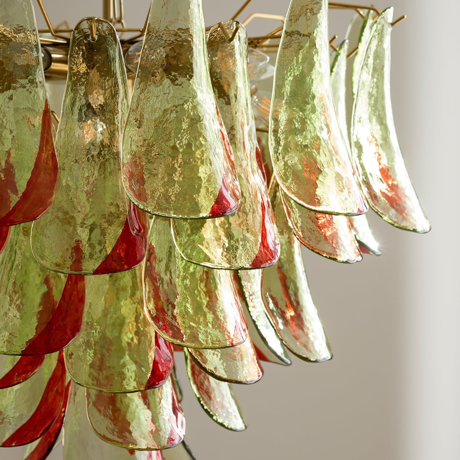 Aurora Chandelier Murano Glass Petal Elegant-Neutral Decor