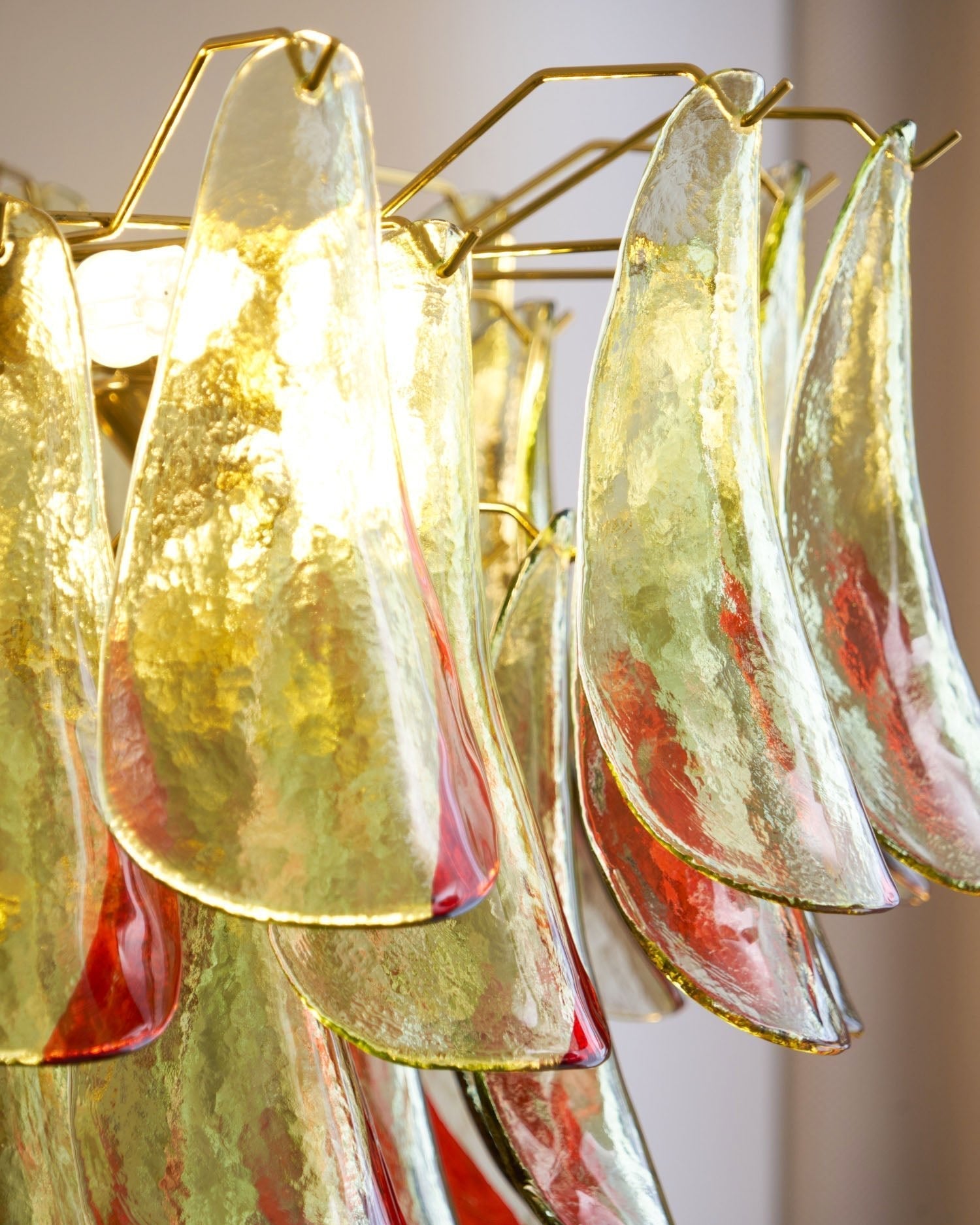 Aurora Chandelier Murano Glass Petal Elegant-Neutral Decor