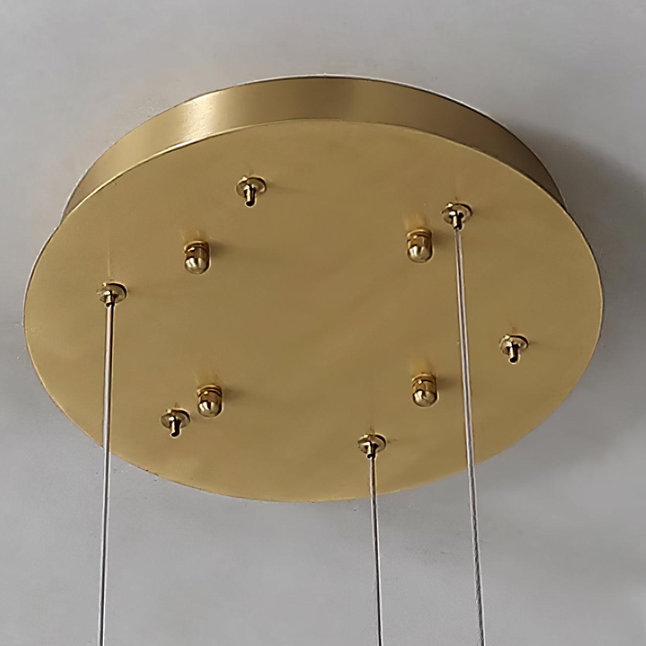Vaelen Alabaster Multi-Ring Pendant Light-Neutral Decor