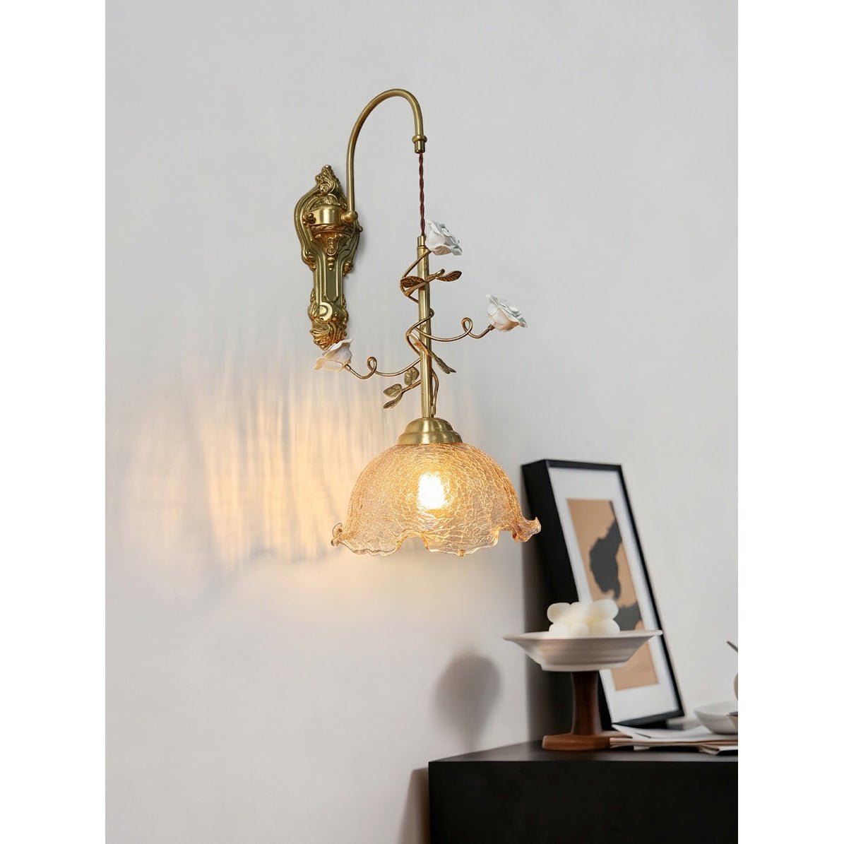 The Marilee Wall Lamp in a white finish.