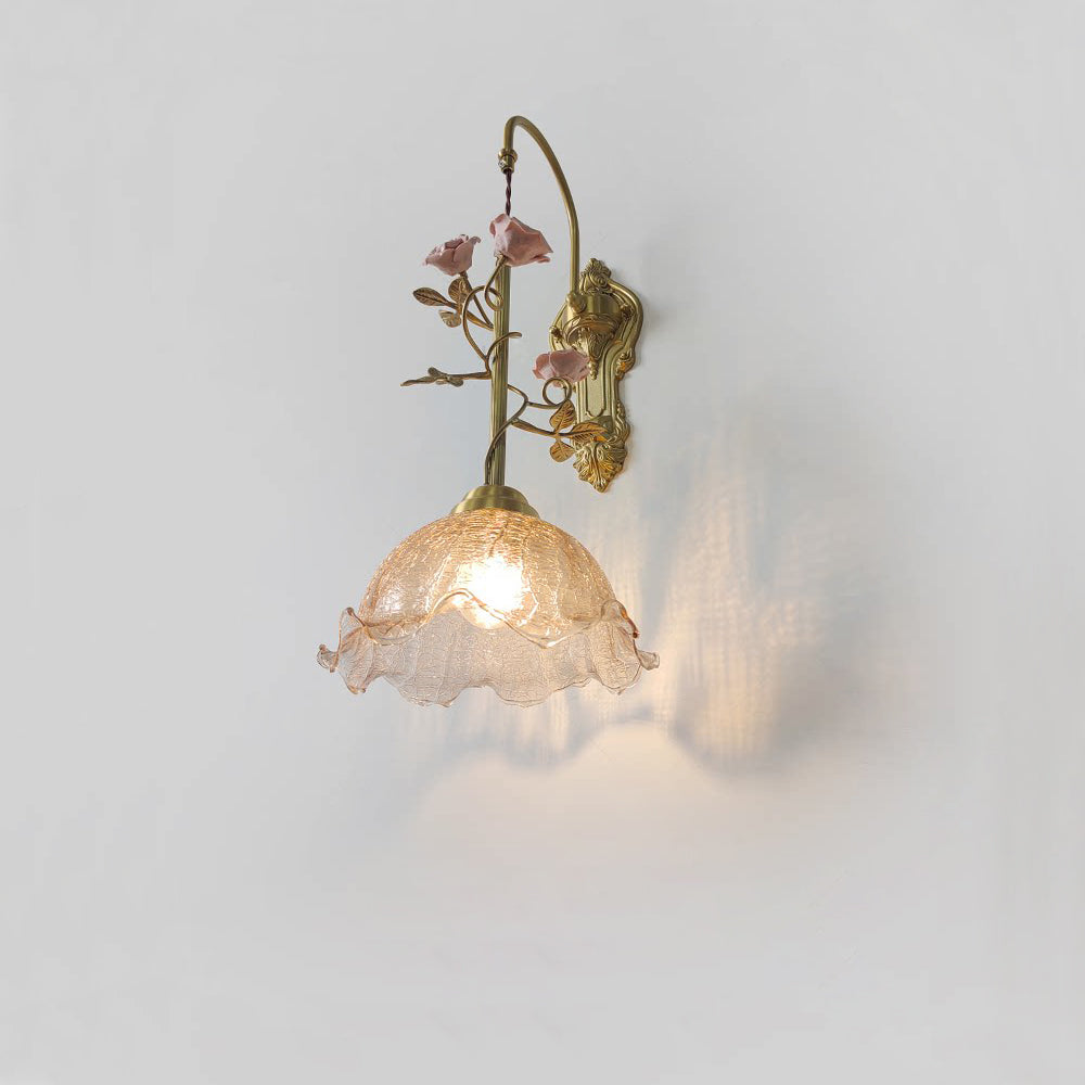 Marilee Wall Lamp used as a bedside reading light.