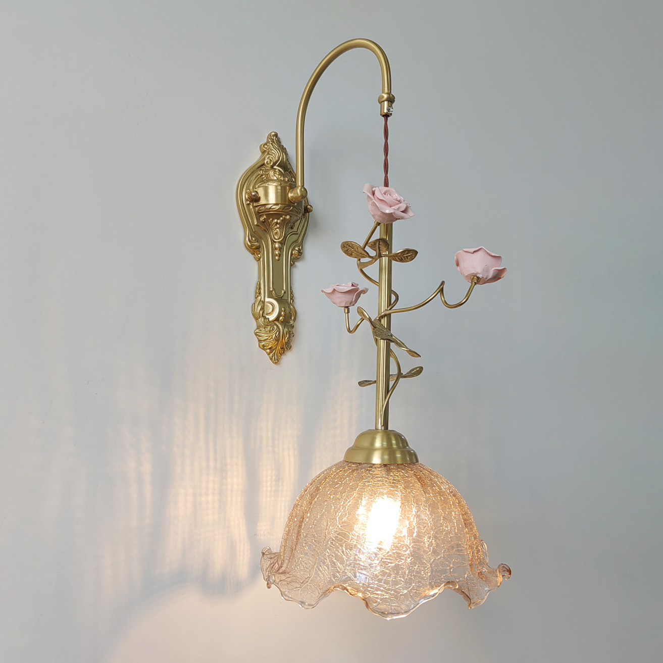 Full product view of the Marilee Wall Lamp on a white background.