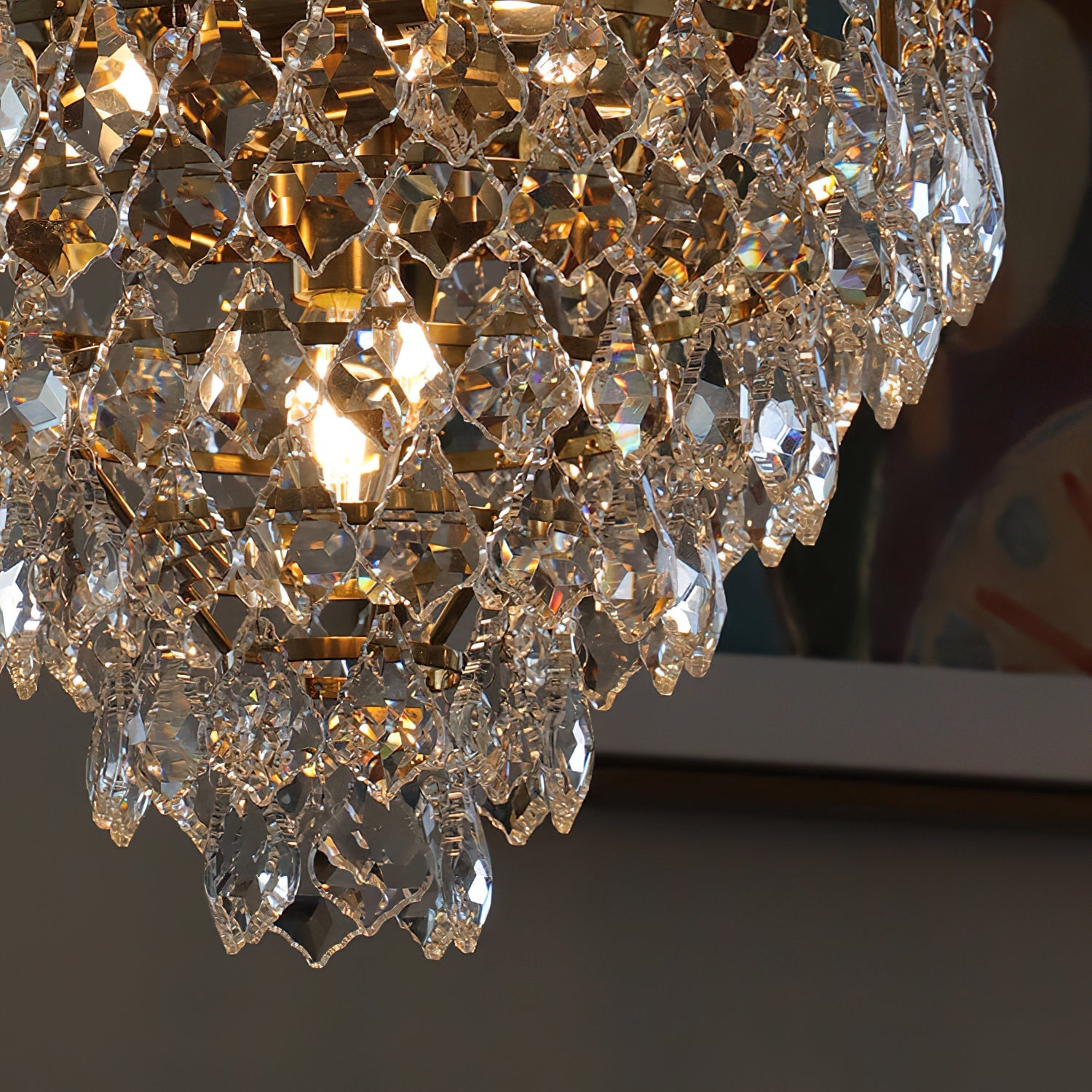 Dimensional drawing of the Dia 50 cm Marilyn Crystal Chandelier.